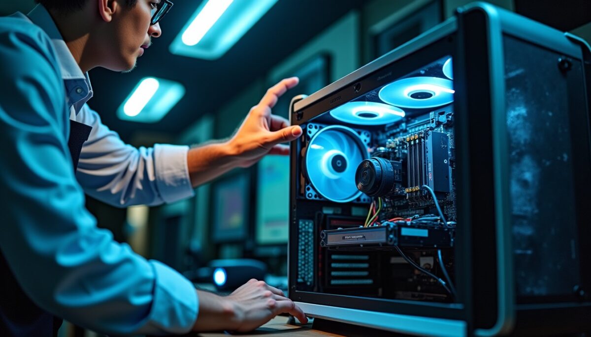 Orientation idéale du flux d'air : comment bien positionner le ventilateur de votre PC