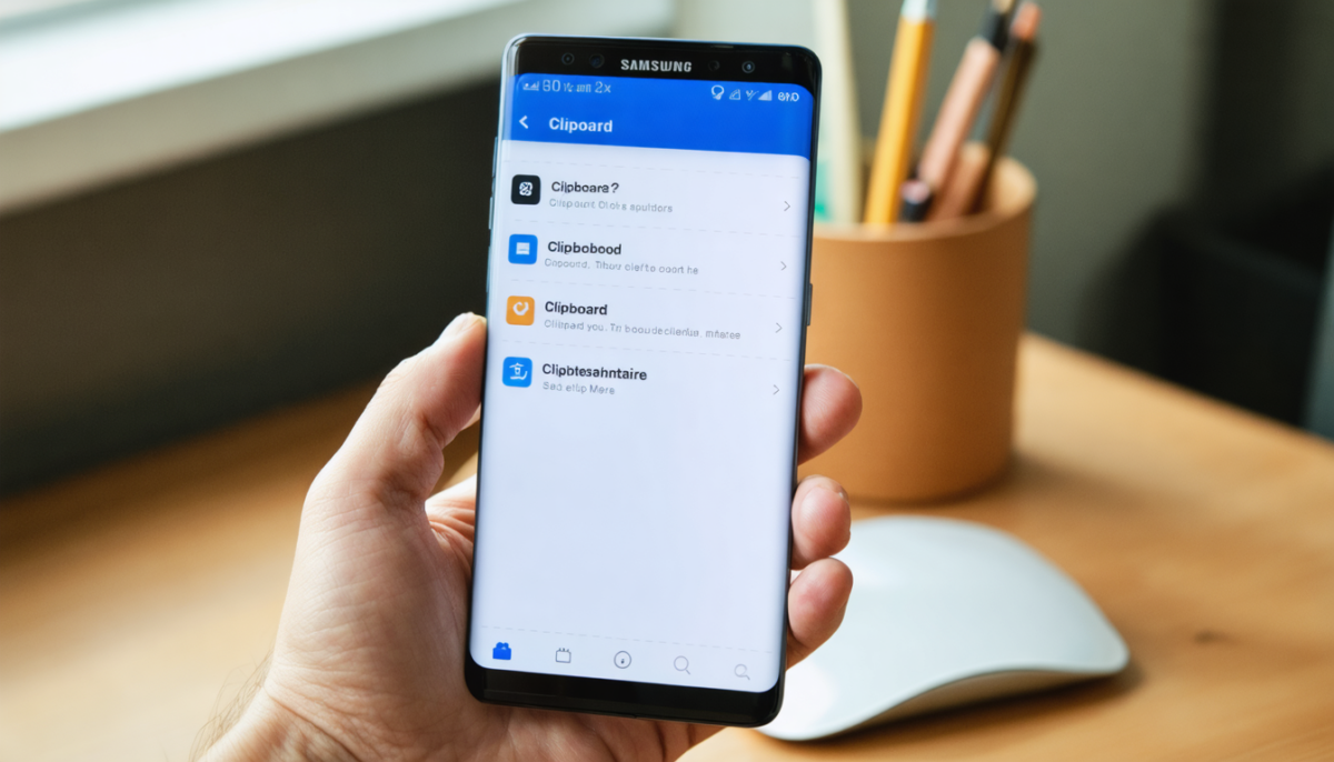 découvrez comment accéder facilement au presse-papiers sur votre téléphone samsung grâce à notre guide pratique étape par étape.