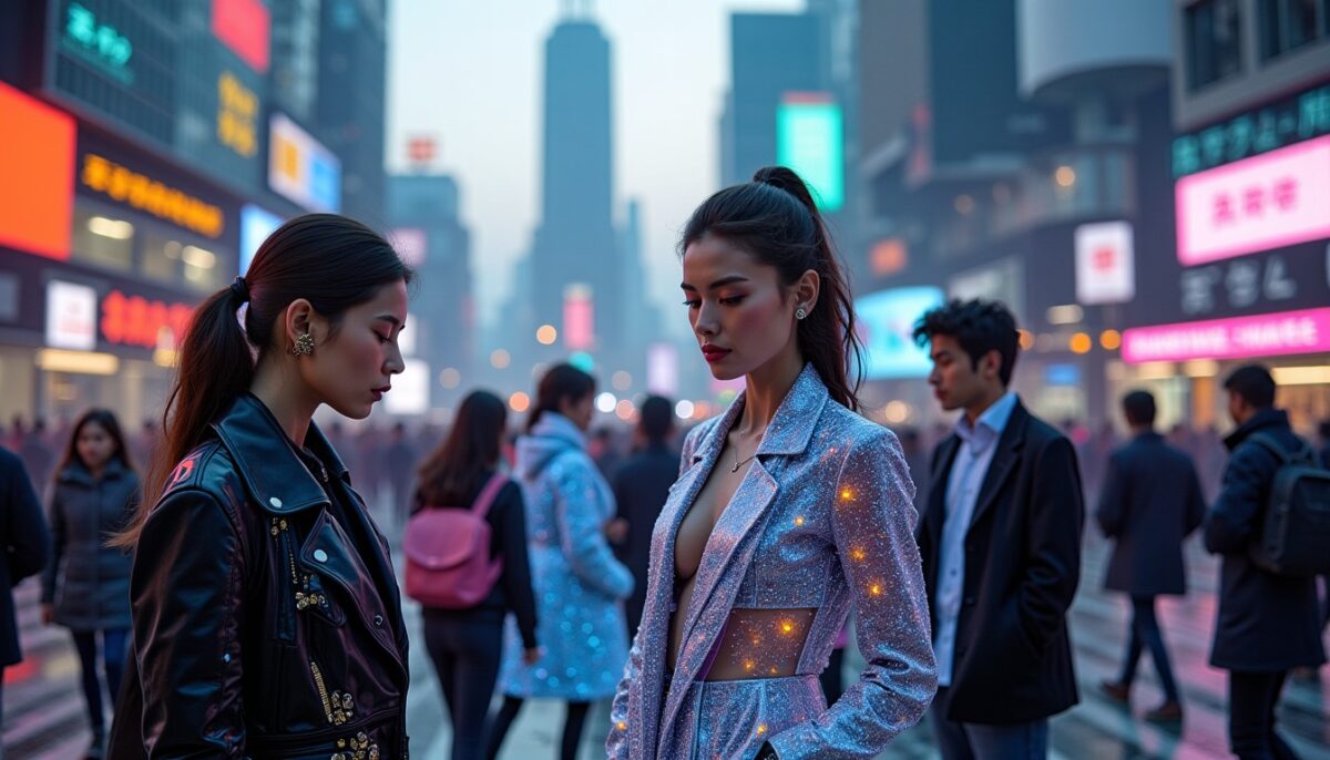 L'évolution des robes dans un monde futuriste dominé par le numérique avancé